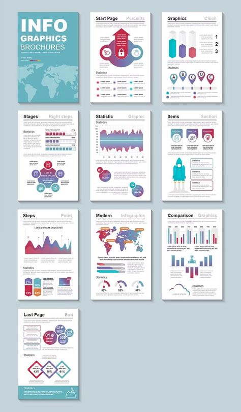 Presentation Infographic Brochure Template AI, EPS, PDF, SVG Infographic Brochure, Infographic Layout, Brochure Design Template, Data Visualization, Infographic Design, Brochure Template, Vector Design, Design Template, Graphic Card