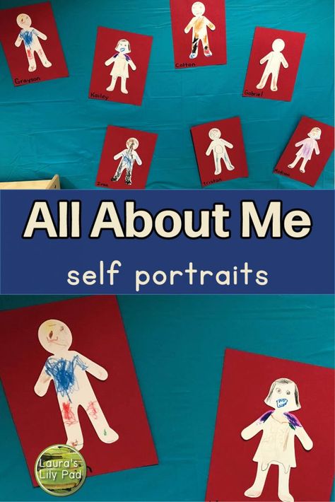 All About Me Process Art, All About Me Projects For Toddlers, All About Me Art For Toddlers, All About Me Activities For Infants, All About Me Infant Theme, All About Me Crafts For Toddlers, About Me Craft, All About Me Theme, Preschool Building