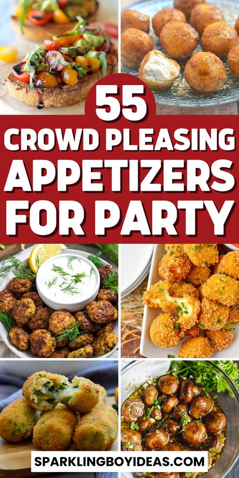 Surprise your guests with easy appetizers for party! Discover easy finger foods and quick party snacks for a crowd. From elegant hors d'oeuvres recipes to gluten-free and vegetarian appetizers for a crowd, our delicious party starters will make your event memorable. Explore bite-sized party treats and gourmet party food ideas perfect for holiday parties, game day gatherings, and any occasion. Elevate your hosting with mini appetizer recipes and mouthwatering cheese and charcuterie boards. Party Snacks For A Crowd, Easy Appetizers For Party, Gourmet Party Food, Snacks For A Crowd, Quick Party Snacks, Mini Food Appetizers, Easy Finger Foods, Happy Hour Appetizers, Gourmet Appetizers