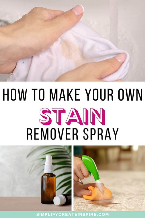 Are you tired of spending a fortune on stain removers at the store? Well, guess what – you can make your own DIY stain remover right at home using simple ingredients! Learn how to make your own homemade stain remover as well as tips for how to get rid of many of the common household stains. DIY homemade stain removal tips and homemade laundry stain remover recipe. How to remove stains from clothes and how to remove carpet stains. Diy Stain Remover For Clothes Laundry, Diy Oxiclean Stain Remover, Diy Stain Remover For Clothes, Stain Remover Diy, Remove Stains From Clothes, Homemade Stain Remover, Remove Carpet Stains, Homemade Stain Removers, Remove Carpet