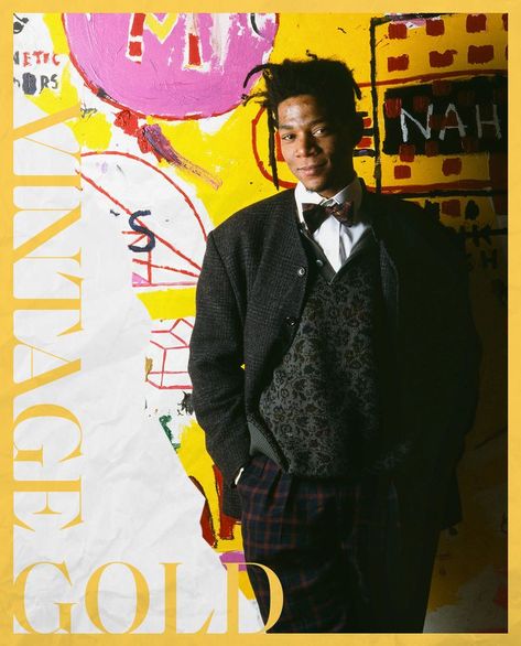 Basquiat Outfit, Downtown 81, Basquiat Jean, Burgundy Bow Tie, Tartan Pants, Plain White Shirt, Michel Basquiat, Cashmere Blazer, Esquire Magazine