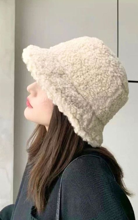 Fluffy Bucket Hat, Winter Bucket Hat, Faux Fur Bucket Hat, Fur Bucket, Fur Bucket Hat, Fisherman's Hat, Soft Hats, Stylish Caps, Easy Trendy Outfits