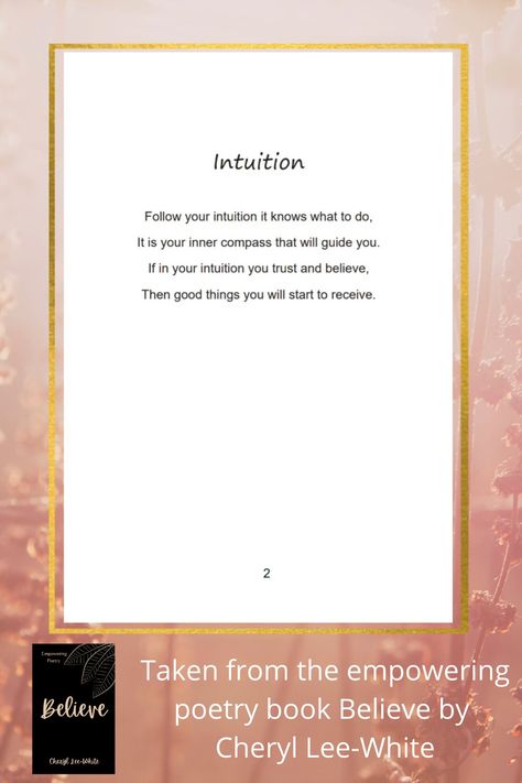 Trust your intuition poem Uplifting Poems, Yoga Reading, Lee White, You Poem, Book Of Poems, Poetry Books, Trust Yourself, Poetry, Affirmations