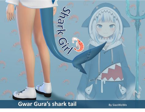 Sims 4 Animal Tail Cc, Sims 4 Cc Shark Tail, Sims 4 Mermaid Ears, Sims 4 Cc Dog Ears And Tail, Sims Ears, Sims 4 Shark Cc, Sims 4 Tail Cc, Sims4 Skin, Shark Clothes