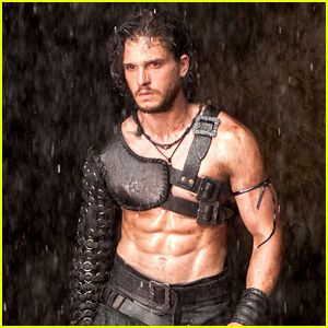 Kit Harington goes shirtless and shows off his ripped six pack abs in the teaser trailer for his new film Pompeii. Kit Harington Pompeii, Pompeii Movie, Kit Harrington, John Snow, Fire And Blood, Gra O Tron, Games Of Thrones, Men In Kilts, Kit Harington