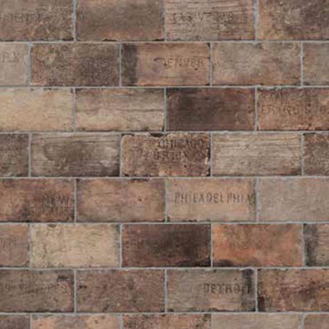 Rustic Design Style, Chicago Brick, Brick Look Tile, Reclaimed Brick, Brick Flooring, Flooring Store, Brick Tiles, State Street, Chicago City