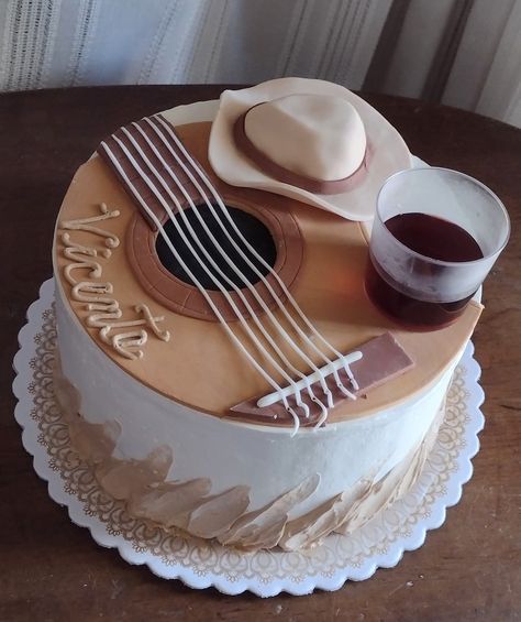 Cowboy Hat Cake, Cowboy Birthday Cakes, Birthday Cale, Guitar Cake, Chocolate Cake Designs, Hat Cake, Cowboy Birthday, Cowboy Party, Cake Designs