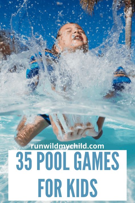 Pool Activities For Kids, Swimming Games For Kids, Swimming Lesson Games, Pool Games To Play, Pool Games For Kids, Fun Pool Games, Swimming Games, Bd Ideas, Bio Pool