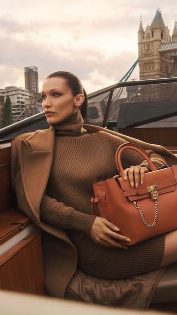 hadigi on Instagram: "Happy Birthday darling! @bellahadid #BellaHadid for #MichaelKors #campaign" Bella Hadid Fall, Michael Kors Fall, Bella Hadid Outfits, Mk Bags, Luxury Designer Handbags, Signature Print, Coach Swagger Bag, Michael Kors Hamilton, Lady Dior Bag