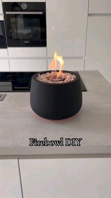 Luxe Deco Essence | It's not mandatory to buy home decor items all the time. You can make some of them by recycling the things around you. #homedecor… | Instagram Recycle Home Decor, Recycled Home Decor Diy, Diy Concrete Fire Bowl, Diy Table Top Fire Pit Ideas, Diy Table Fire Bowl, Diy Indoor Fire Pit, Firebowl Ideas, Diy Fire Bowl Tabletop, Diy Fire Bowl Patio