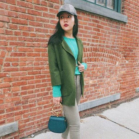 Green for the day  #ShopStyle #shopthelook #SpringStyle #MyShopStyle #NYFW #WeekendLook #TravelOutfit #OOTD #GirlsNightOut #DateNight Chloe Nile Bag, Chloe Nile, Handbags Australia, Bracelet Bag, Bag Outfit, Handbag Outfit, Green Outfit, Burberry Handbags, Designer Handbag