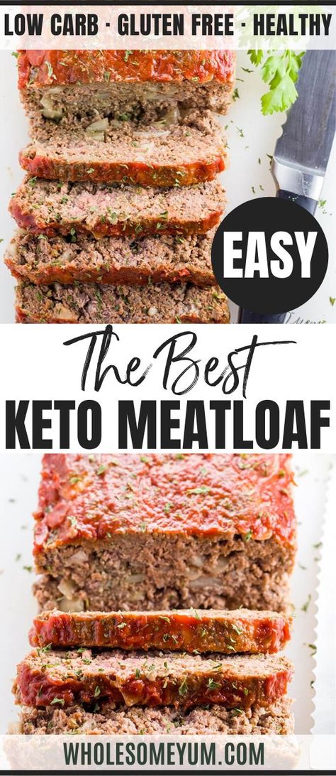 Bacon Wrapped Keto Turkey Meatloaf Recipe Meatloaf Recipe Video, Paleo Meatloaf, Keto Meatloaf, Meatloaf Recipes Healthy, Low Carb Meatloaf, Healthy Meatloaf, Muffins Paleo, Turkey Meatloaf Recipes, Vegan Steak