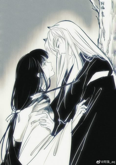 Inuyasha And Kikyo, Inuyasha And Sesshomaru, Inuyasha Fan Art, Dreamy Artwork, Kamisama Kiss, 8k Wallpaper, Anime Nerd, Art Archive, Inuyasha