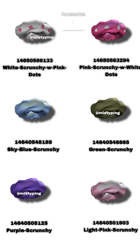 Roblox Purse Codes, Codes For Hair, Bloxburg Accessories, Berry Ave Hair, Bloxburg House Layout, Accessories Codes, Code Berry Avenue, Roblox Accessories, Bloxburg Clothes