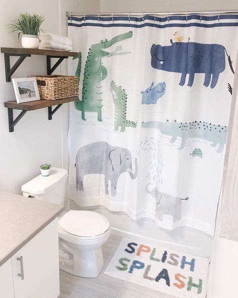 Neutral Kids Bathroom Ideas, Unisex Kids Bathroom Ideas, Neutral Kids Bathroom, Boy Bathroom Ideas, Gender Neutral Kids Bathroom, Small Kids Bathroom, Kids Bathroom Themes