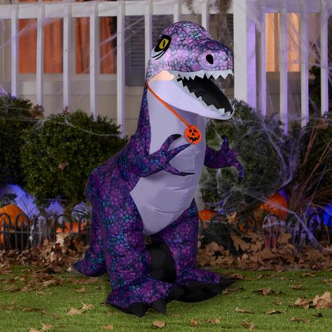 ¬Æ.-'-,..,. Lantern Necklace, White Plastic Table, Purple Dinosaur, Halloween Inflatables, Acrylic Craft Paint, Plastic Tablecloth, Plastic Tables, Outdoor Halloween, Outdoor Wall Decor