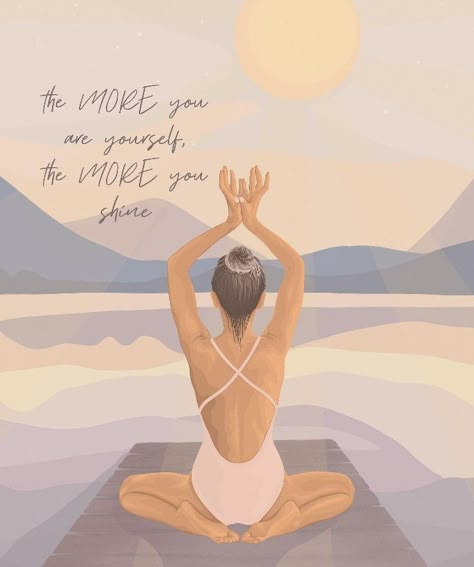 Image Zen, Frases Yoga, Yoga Illustration, Motivating Quotes, Quotes Ideas, Spiritual Artwork, Yoga Art, Yoga Quotes, Positive Self Affirmations