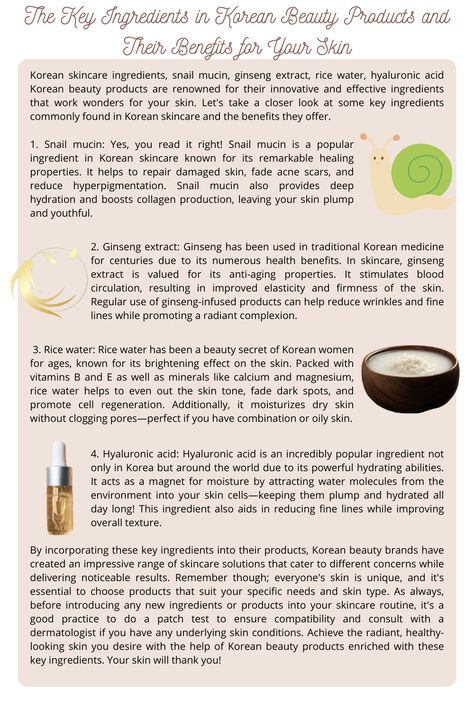 Ginseng Serum, Serum Benefits, Korean Beauty Products, Ginseng Extract, Snail Mucin, Reduce Hyperpigmentation, Rice Water, Skincare Ingredients, K Beauty