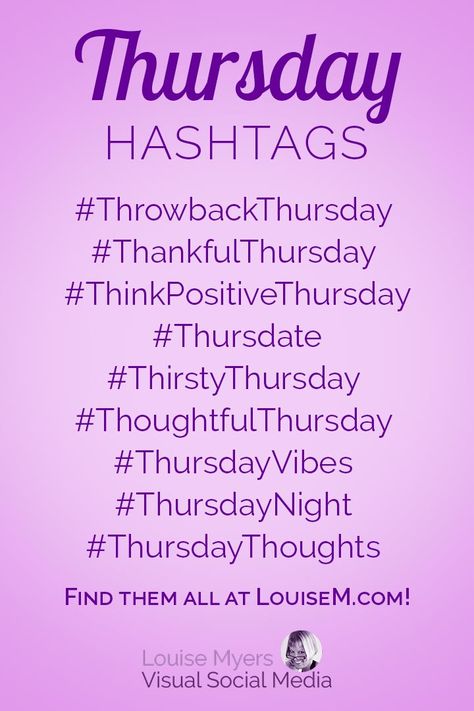 Hashtags ROCK social media for small business marketers! Visit the blog for tips and get your FREE printable days of the week hashtag cheat sheet. Use it to skyrocket engagement and get more followers! Thursday Hashtags Social Media, Weekly Posting Ideas, Thursday Hashtags, Social Media Hashtags, Pure Romance Consultant, Facebook Engagement Posts, Facebook Engagement, Interactive Posts, Social Media Marketing Business