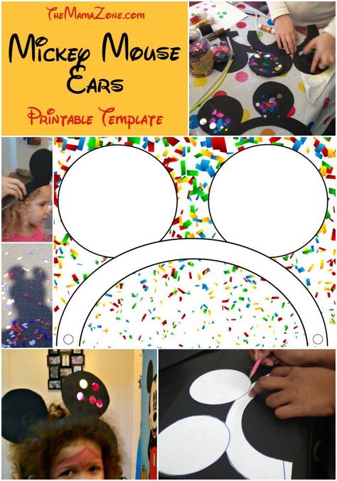 The MamaZone: Free Printable Mickey Mouse Ear Template. This is an easy to do craft and doesn't require a headband. Download, print and trace to make your own paper Mickey Mouse Ears. Mickey Mouse Ears Template, Ear Template, Printable Mickey Mouse, Diy Mickey Mouse Ears, Mickey Mouse Classroom, Mickey Mouse Crafts, Diy Mickey Ears, Disney Classroom, Mouse Crafts