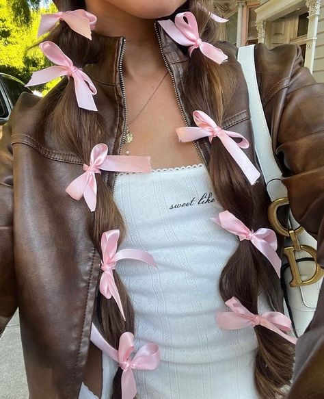 Long Hair, A Woman, Leather Jacket, Hairstyles, Hair, Pink, Leather, Instagram