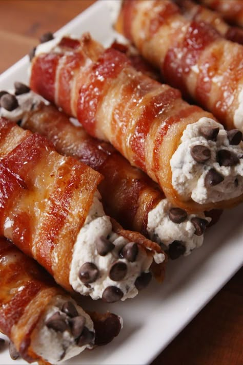 Bacon Dessert Recipes, Bacon Desserts, Bacon Treats, Bacon Dishes, Cannoli Recipe, Italian Recipes Dessert, Best Bacon, Jalapeno Poppers, Bacon Recipes