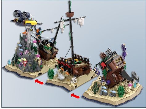 Pirate Lego, Lego Pirates, Minecraft Inspo, Lego Projects, Lego Ideas, Minecraft, Lego, Quick Saves