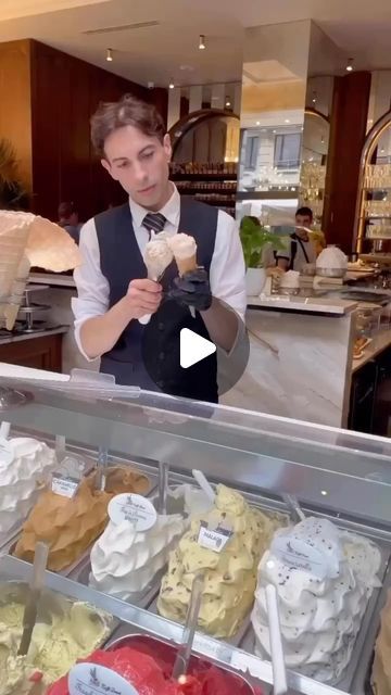 Italia ✦ SUPER ITALY ✦  🇮🇹 on Instagram: "Caffè Dante in Milan, does gelato 🍦 a bit differently 😋  📹 @vanessasimonetti at @caffedantemilano  Caffè Dante is one of the characteristic bars in Via Dante, a rare pedestrian area between Piazza del Duomo and Castello Sforzesco.   🍦Gelato is one of Italy’s most famous desserts, but Caffè Dante does gelato a bit differently! It’s silkier and thicker than ice cream, plus is that less cream and sugar, so it at least sounds healthier too 😋💕  #super_italy 🇮🇹 #italia #milano #milan #caffedante #gelato #gelatoitaliano #icecream #icecreamlover" Gelato Bar, Famous Desserts, Piazza Del Duomo, Cream And Sugar, Milan, Bucket List, Ice Cream, Italy, Cream