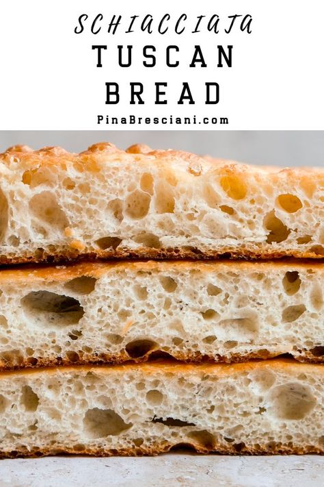 Schiacciata Sandwhich Bread, Tuscan Bread, Making Sandwiches, Foccacia Bread, Sandwich Bread Recipes, Focaccia Recipe, Artisan Bread Recipes, Feel Good Food, Bakery Bread