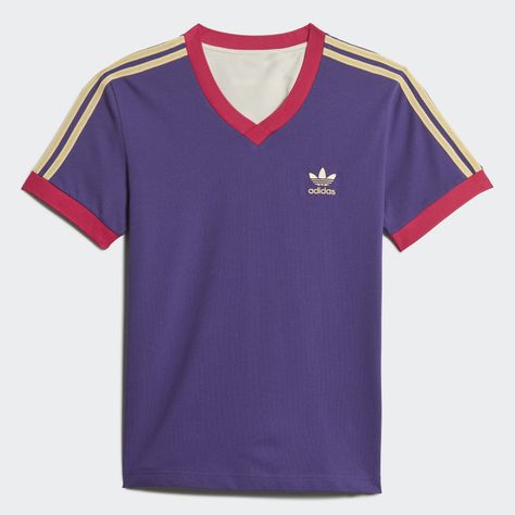 adidas Short Sleeve Vintage Tee - Purple | adidas US Wales Bonner Adidas, Purple Adidas, Adidas Short, Sport Training, Adidas Vintage, Wales Bonner, Adidas Shorts, Vintage Tee, Vintage Adidas