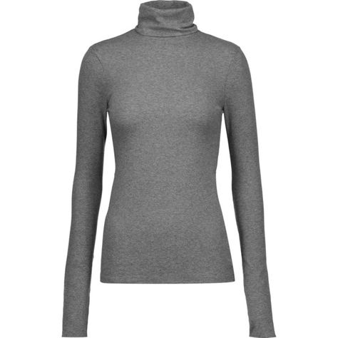 J Brand - Centro Ribbed Stretch-cotton Turtleneck Sweater ($49) ❤ liked on Polyvore featuring tops, sweaters, grey, gray sweater, grey top, turtleneck tops, grey turtleneck sweaters and ribbed sweater Gray Turtleneck, Chic Gray Turtleneck Top, Gray Turtle Neck Sweater, Gray Stretch Turtleneck Sweater, Fitted Gray Turtleneck Sweater, Gray Soft Knit Turtleneck Sweater, Urban Sweater, Ribbed Turtleneck Top, Grey Turtleneck Sweater