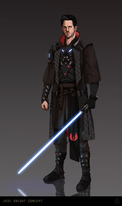 A Wandering Swordsman, His Blade For Hire Jedi Concept Art Character Design, Jedi Concept Art, Wandering Swordsman, Jedi Armor, Concept Art Character Design, Jedi Cosplay, Overwatch Fanart, Grey Jedi, Star Wars Light