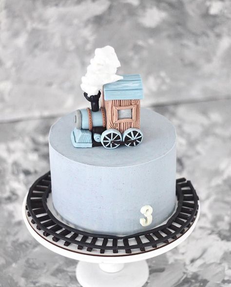 Train Birthday Party Cake, Choo Choo Train Birthday Party, Train Theme Party, Train Birthday Theme, Train Theme Birthday Party, Second Birthday Cakes, Train Birthday Cake, 2nd Birthday Party For Boys, Train Cake