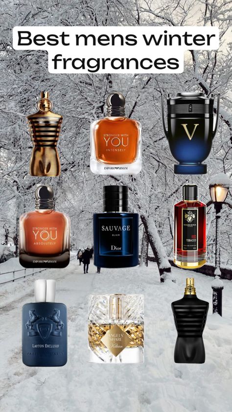 Men’s fragrance | men’s aftershave | Armani | stronger with you intensely | stronger with you absolutely | Jean Paul gautier | Jean Paul gautier elixir | jean Paul gautier le parfum | killian angels share | invictus | invictus victory | Dior savage | savage elixir | mancera | mancera red tobacco | parfum de Marley | parfum de Marley Layton | men’s winter fragrances Dior Savage, Fragrances Perfume Men, Armani Stronger With You, Fragrance Men, Angels Share, Winter Perfume, Guys Grooming, Best Mens Cologne, Perfume Men