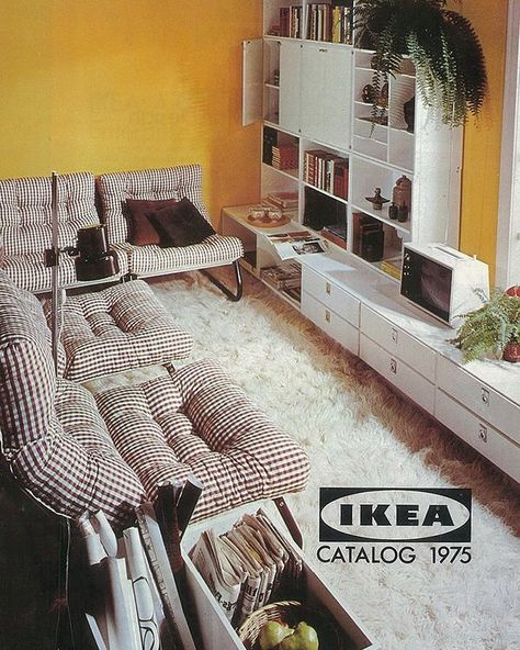 Sofa And Chair And A Half Layout, 70s Ikea Furniture, Vintage Ikea Catalogue, Ikea 90s, 80s Ikea, Ikea Retro, 1970s Interior Design, Ikea Catalogue, Ikea Vintage