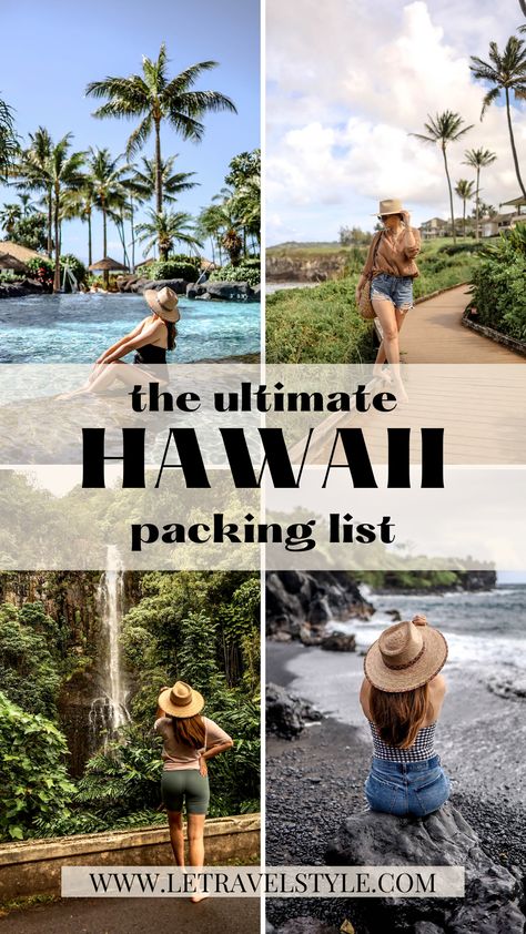 What to Pack for Hawaii: The Ultimate Hawaii Packing List · Le Travel Style Hawaiian Party Outfit, Luau Costume, Pack For Hawaii, Hawaii Vacation Outfits, Hawaii Trip Planning, Hawaii Packing List, Hawaii Packing, Beach Vacation Packing, Beach Vacation Packing List