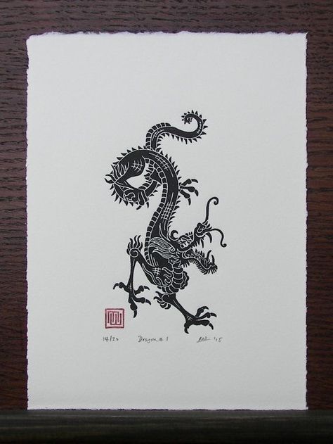 Dragon Linocut, Tigre Y Dragon, Targaryen Tattoo, Chinese Dragon Tattoos, Dragon Chino, Dragon Tattoo For Women, Arrow Tattoo, Dragon Tattoo Designs, Year Of The Dragon