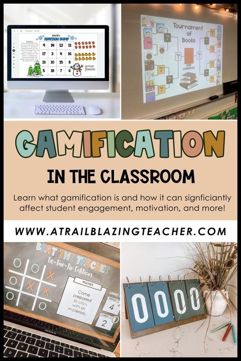 Unlock the power of gamification in your classroom! Our blog post reveals how to boost student engagement through creative game-based strategies. Explore practical tips for interactive and joyful learning. #ClassroomGamification #FunLearning #TeachingInnovation #StudentEngagement How To Make Teaching Fun, Gaming In The Classroom, Gamify Your Classroom, Gamification Education, Interactive Teaching Ideas, Technology In Classroom, Gifted Classroom, 2024 Classroom, Innovative Teaching Ideas