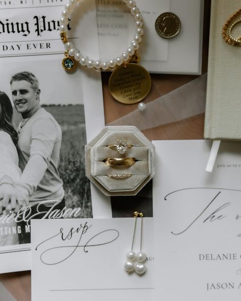 Flat lay details from D + J’s wedding day 🤍✨ • • • #ColoradoPhotographer #Wedding #Flatlay #Details #ColoradoWeddingPhotographer #WeddingPhotographer Flat Lay Wedding Photo, Flat Lay Design, Wedding Detail Flat Lay Photos, Wedding Detail Flat Lay, The Details Wedding Photo, Wedding Items Photography, Layflat Photography Wedding, Wedding Detail Photo Ideas, Wedding Flatlay Inspiration