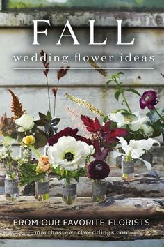 Fall Wedding Flower Ideas from Our Fave Florists | Martha Stewart Weddings Fall Wedding Flower Ideas, Martha Stewart Weddings Flowers, Wedding Flower Arrangements Fall, Wedding Flower Ideas, Fall Flower Arrangements, Fall Flower, Fall Wedding Flowers, Martha Stewart Weddings, Wedding Arrangements