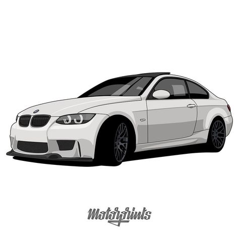 Bmw Cartoon, Vehicles Drawing, Order Illustration, E92 335i, Motorbike Art, Serie Bmw, Bmw Art, Bmw E92, Jdm Wallpaper