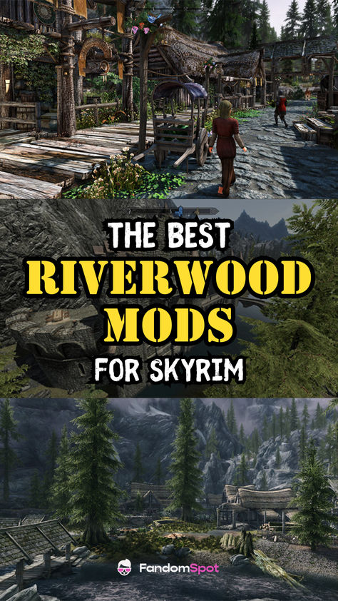 Skyrim Shouts List, Riverwood Skyrim, Skyrim Forsworn, Skyrim House, Skyrim Mod, Skyrim Special Edition Mods, Skyrim Mods, Aesthetic Design, Skyrim