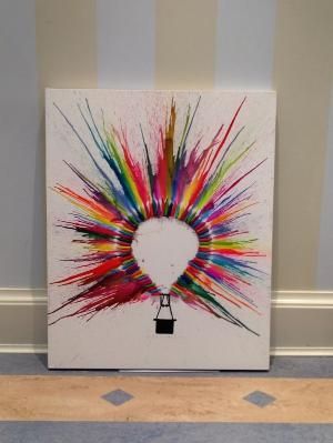 Crayon Art Diy, Color Wheel Projects, Crayon Crafts, Crayon Art Melted, Crayon Art, Melting Crayons, Canvas Painting Diy, School Project, Diy Canvas