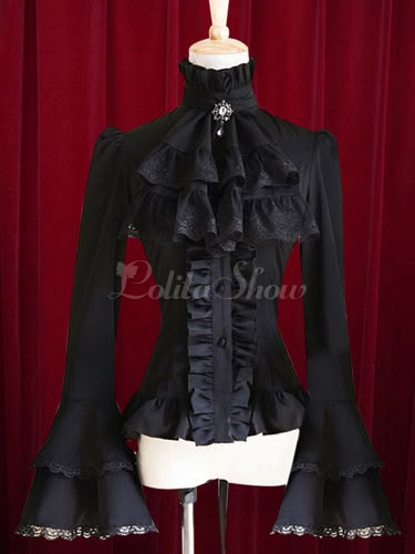 Whale Bones, Gothic Pirate, Blouse Bell Sleeves, Gothic Images, Ouji Fashion, Pirate Fashion, Romantic Blouses, Princess Sleeves, Victorian Goth