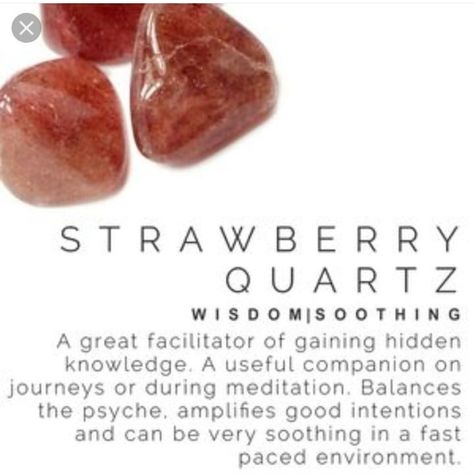 Strawberry Quartz Meaning, Quartz Crystal Meaning, Crystal Cards, Stone Meanings, Quartz Meaning, Gemstone Properties, Tea Company, Red Stones, Raw Crystals