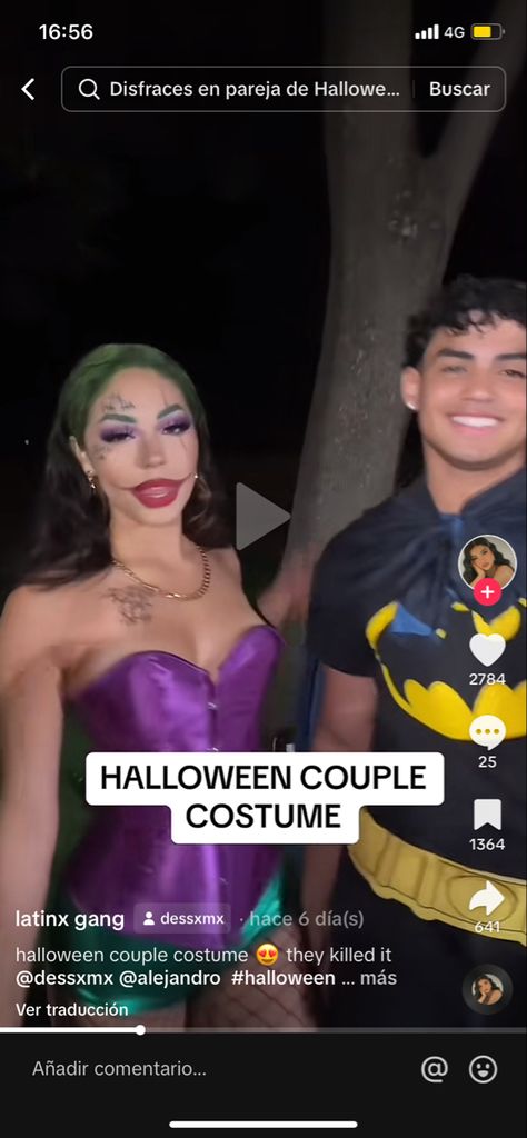 Joker And Batman Couple Costume, Batman And Joker Couple Costumes, Joker Couple Costume, Joker And Batman, Holloween Costumes, Batman And Joker, Aesthetic Era, Joker Costume