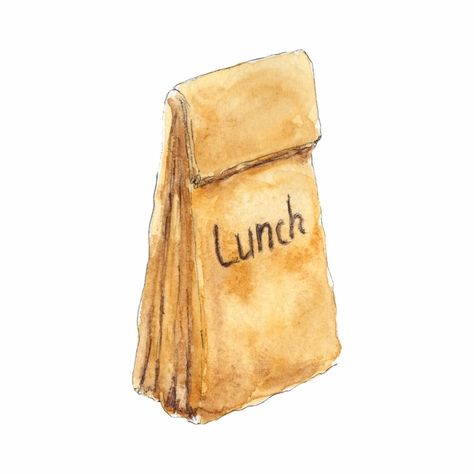 Lunch Illustration, Lunch Drawing, Routine Board, Sandwich Cafe, Watercolor And Pen, Recipe Book Diy, Diy Recipe, Sketch Style, Hand Drawn Illustration