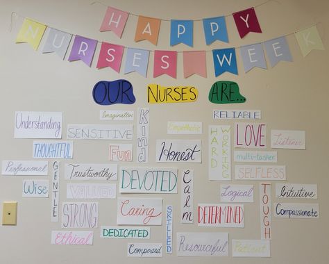 Nurses Week Board Ideas, Nurse Week Decoration Ideas, Nurses Week Decoration Ideas, Hiring Event Ideas, Nurse Week Ideas Activities, Nurses Week Theme Ideas, Nurses Week Games, Work Morale Boosters, Nursing Week Ideas