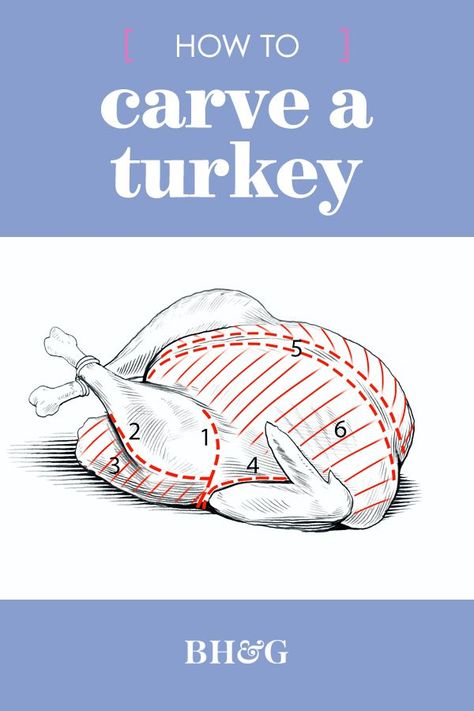 Our step-by-step instructions will show you how to carve a turkey perfectly. We’ll show you how to carve a turkey including helpful tips and easy-to-follow diagrams. #howtocarveaturkey #howtoserveturkey #thanksgiving #howtocutawholeturkey #bhg How To Carve A Turkey Easy, How To Carve Turkey, Carving Turkey How To, Carve Turkey How To, Carving A Turkey How To, How To Carve A Turkey Video, How To Carve A Turkey, Carve Turkey, Roast Turkey Recipes Thanksgiving