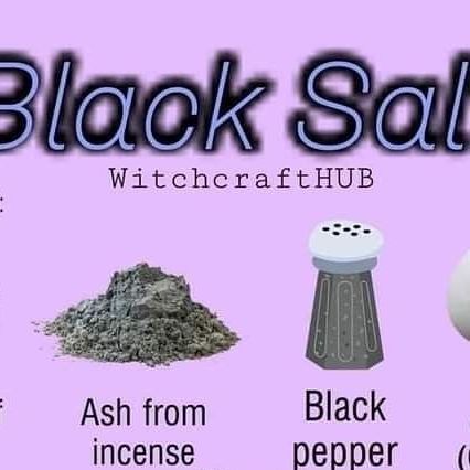 Black Salt Witchcraft Uses, Making Black Salt, Make Black Salt, Witches Black Salt Recipe, How To Make Black Salt Witchcraft, Black Salt Uses, Black Salt Witchcraft, How To Make Black Salt, Black Salt